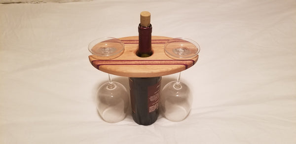 Wine Caddy with matching Small Charcuterie Board