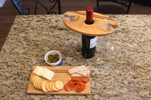 Wine Caddy with matching Small Charcuterie Board